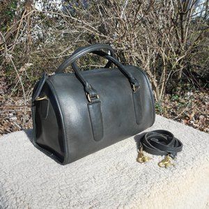 Vintage Coach Forest Green Madison Satchel Large NYC 9765